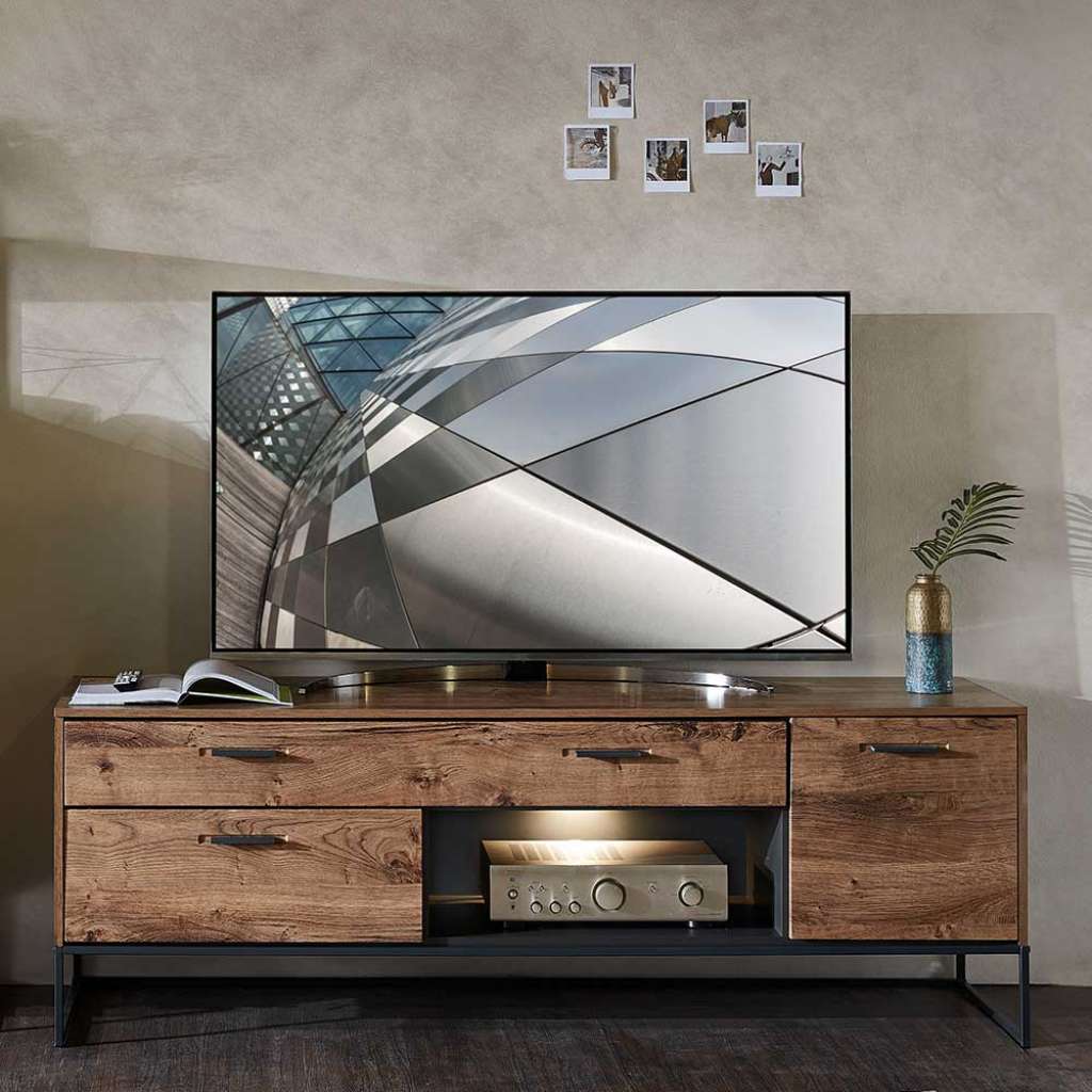 Fernsehboard in Eiche dunkel Optik Loft Design