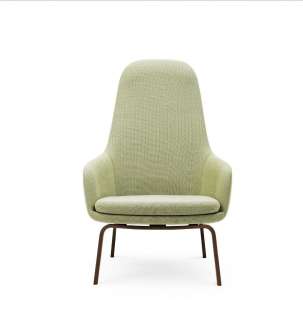 Normann Copenhagen - Era Sessel hoch mit Holzgestell - Stoff Breeze Fusion 4804 - Walnuss - indoor