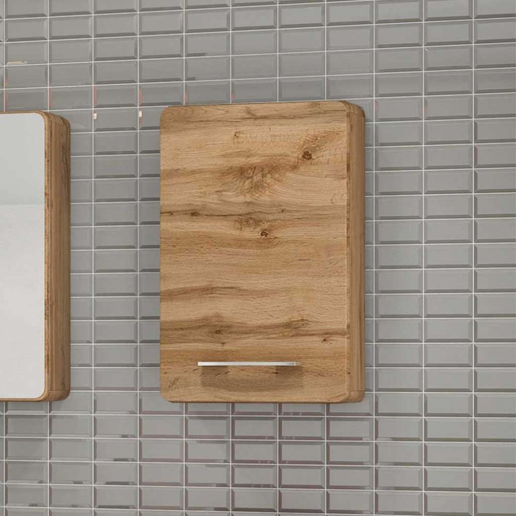 Hängeschrank für Badezimmer Wildeiche Optik