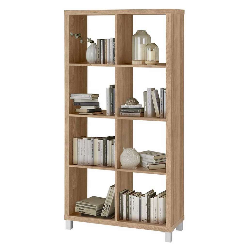 Buchregal in Eichefarben modern