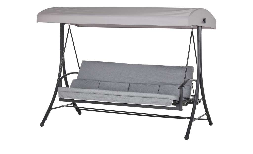 Hollywoodschaukel  Columbus ¦ grau ¦ Maße (cm): B: 241 H: 175 T: 117 Garten > Garten Lounge-Möbel > Hollywoodschaukeln - Höffner