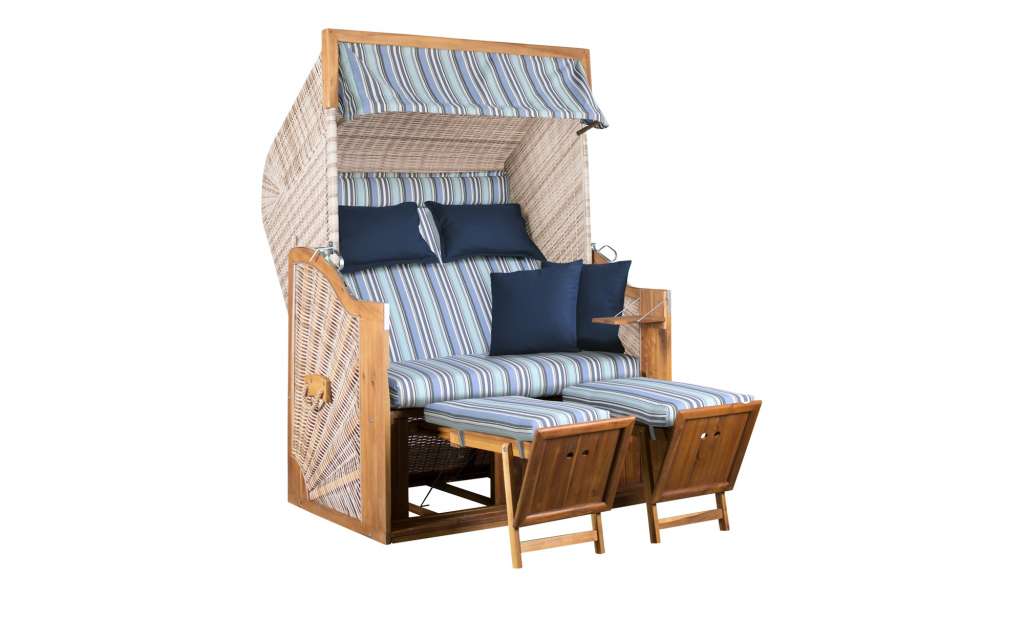 Strandkorb  Haffkrug ¦ holzfarben ¦ Maße (cm): B: 132 H: 165 T: 80 Garten > Garten Lounge-Möbel > Strandkörbe - Höffner