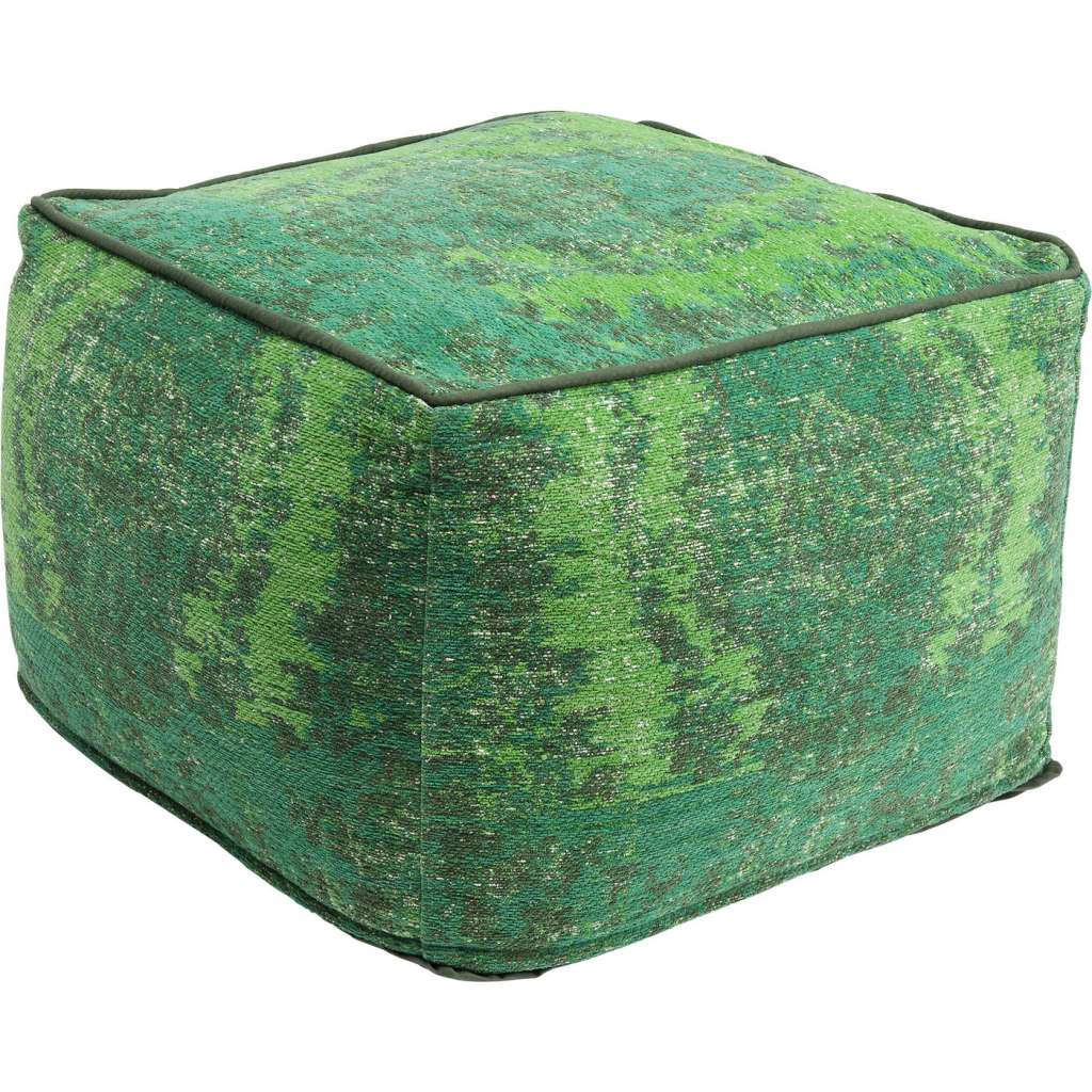 Hocker Kelim Ornament grün