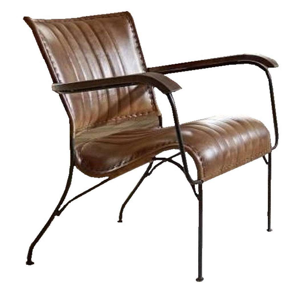 SESSEL Echtleder Braun, Schwarz