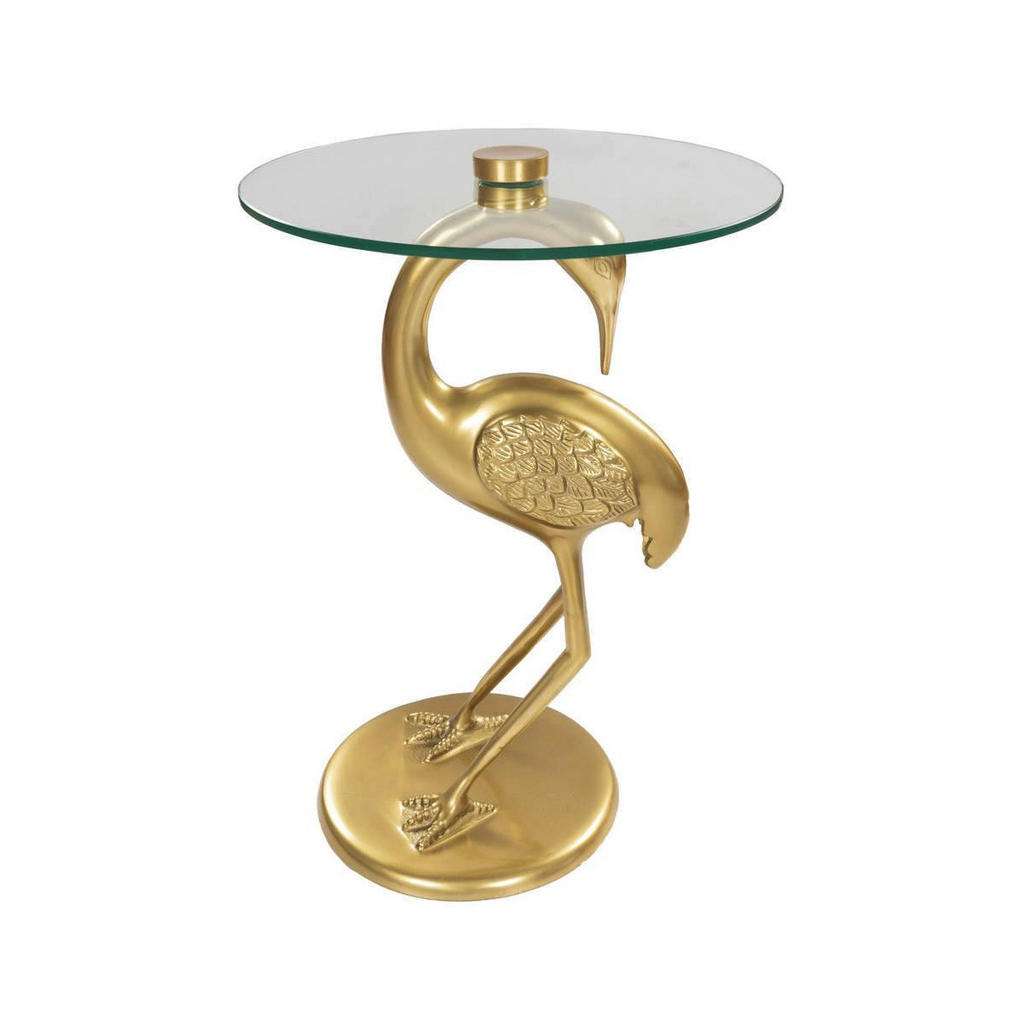 BEISTELLTISCH rund Goldfarben