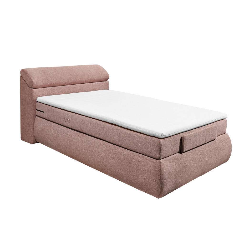 BOXSPRINGBETT Webstoff 120/200 cm INKL. Matratze, Topper, motorische Verstellbarkeit, Fernbedienung