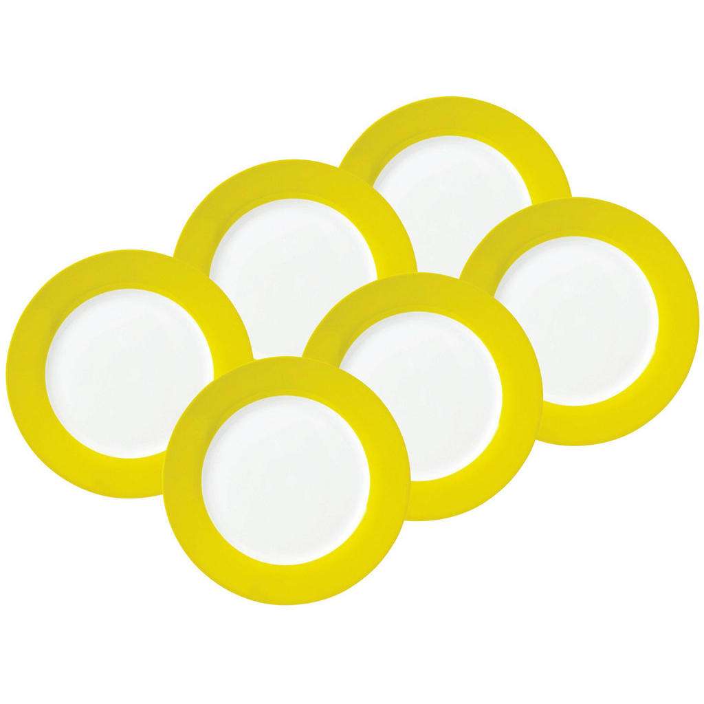 SPEISETELLERSET Porzellan 6-teilig