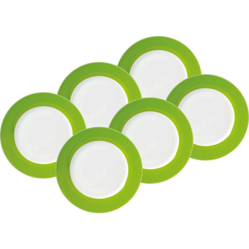 SPEISETELLERSET Porzellan 6-teilig