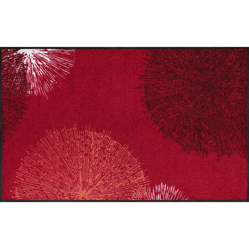 FUßMATTE 75/120 cm Graphik Rot