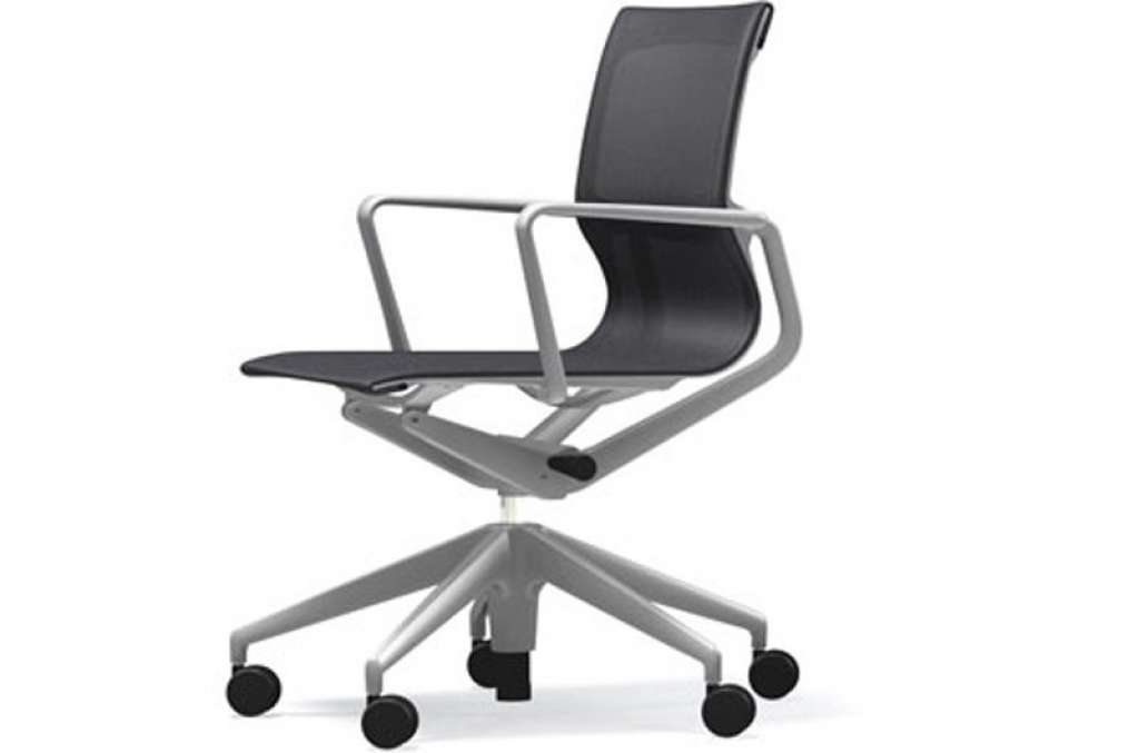 Vitra - Physix Bürodrehstuhl - RollehartTeppichboden-Aluminiumfuss beschichtet soft grey-05 carbon-Rahmen 53soft grey - indoor
