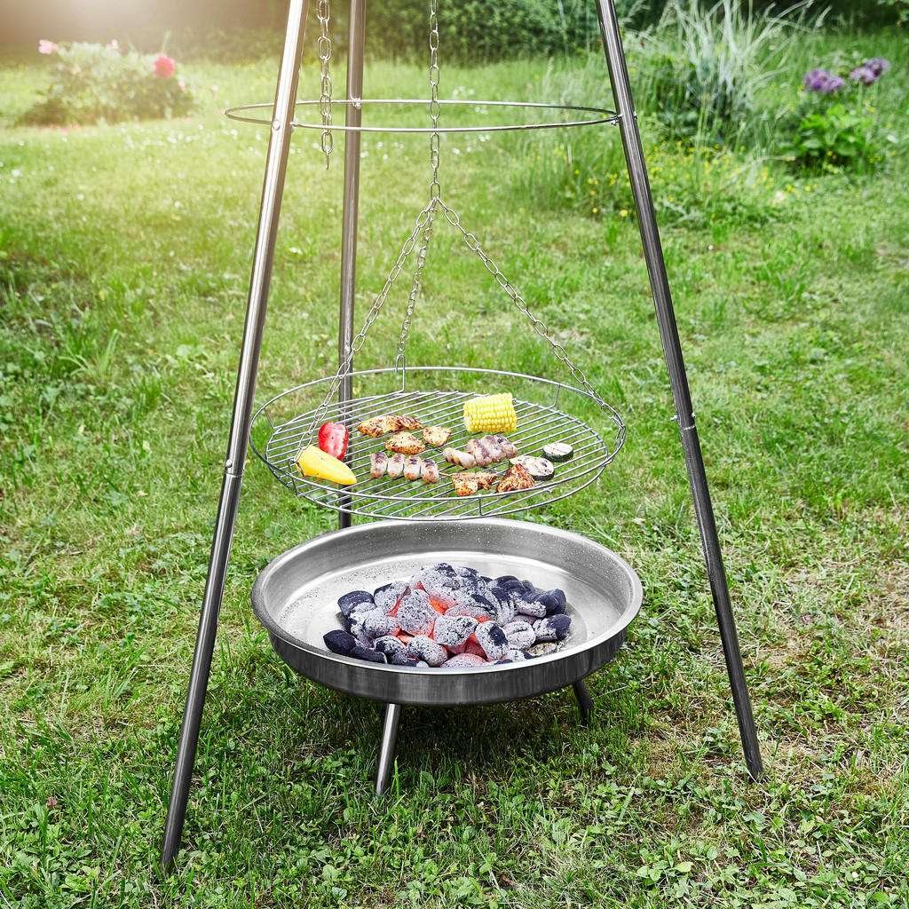 HOLZKOHLEGRILL Alufarben