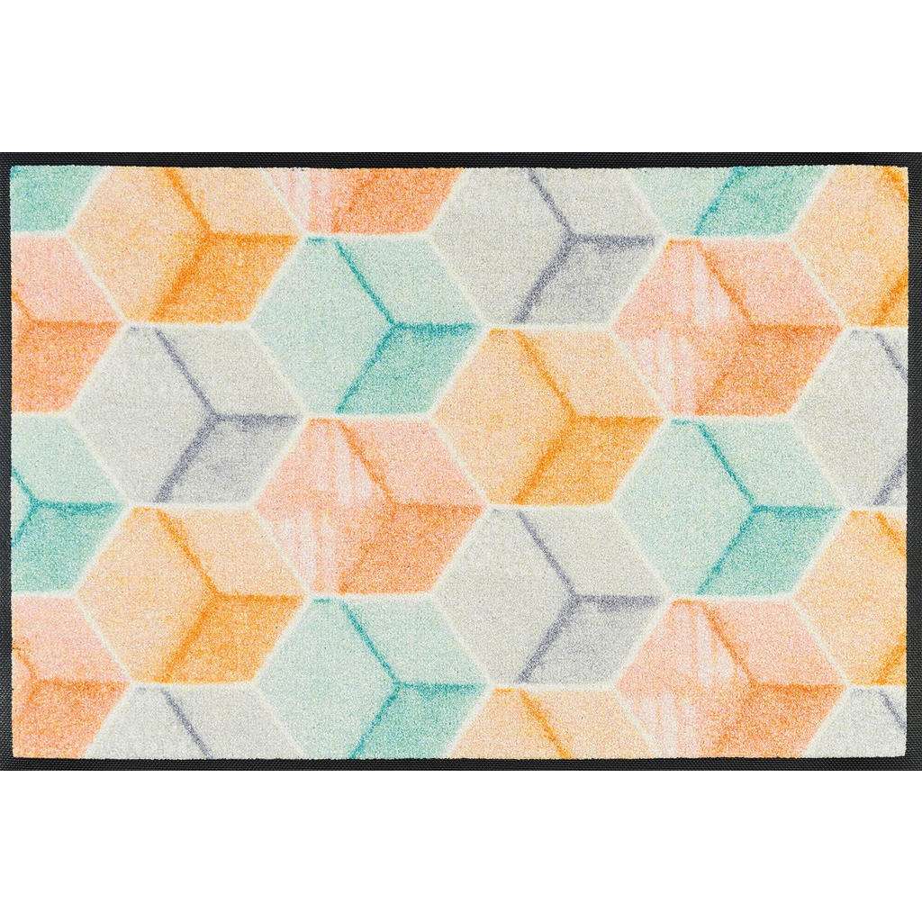 FUßMATTE 50/75 cm Graphik Multicolor