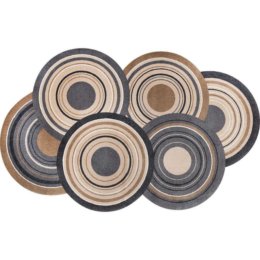 FUßMATTE 70/120 cm Graphik Naturfarben