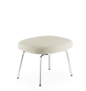 Normann Copenhagen - Era Hocker mit Stahlgestell - Stoff Breeze Fusion 4104 - Chrom - indoor