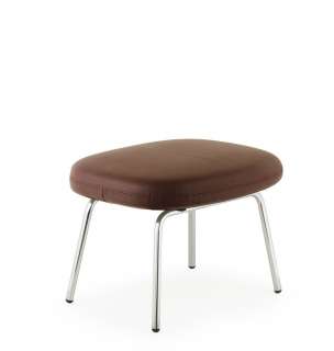 Normann Copenhagen - Era Hocker mit Stahlgestell - Leder Tango 41598 - Chrom - indoor
