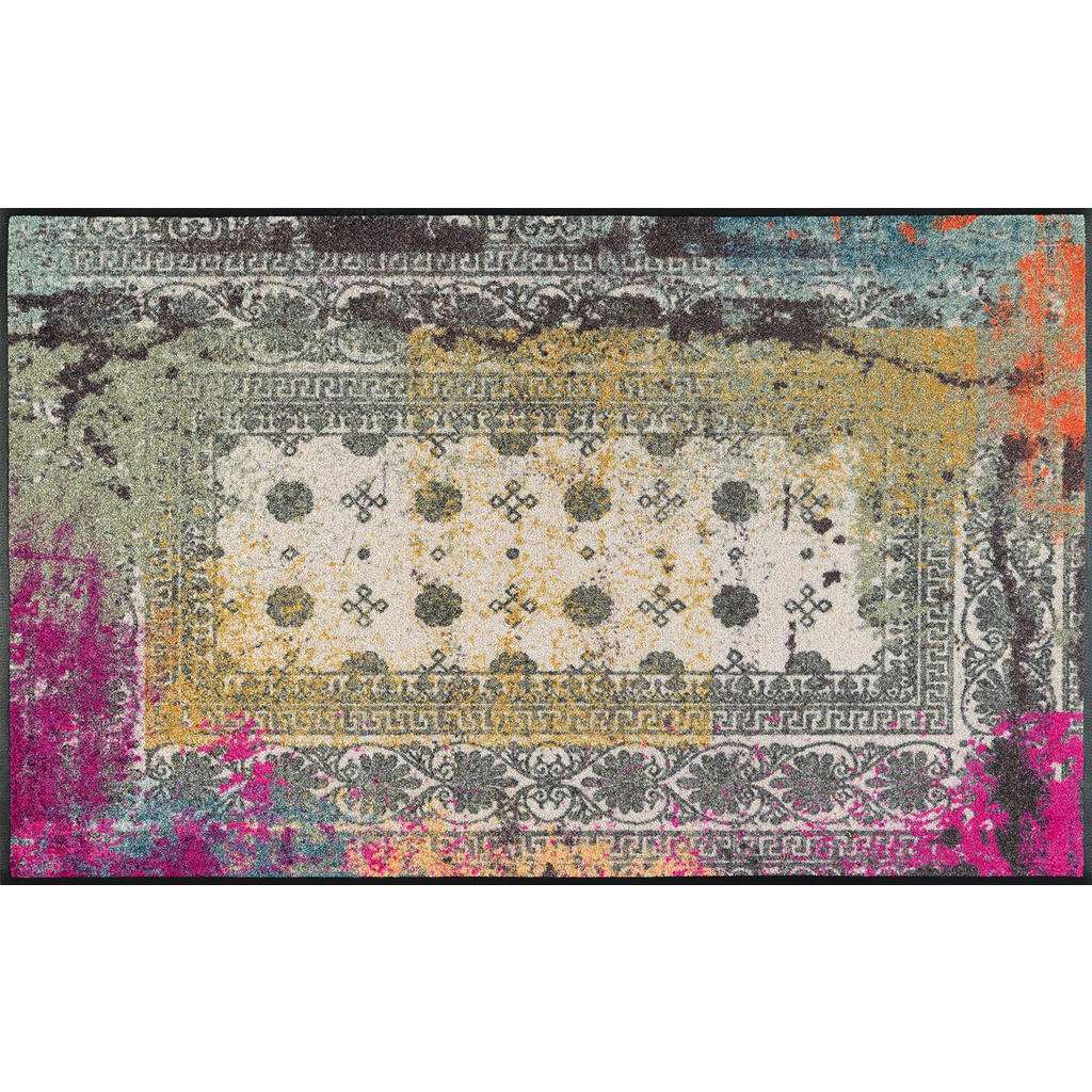 FUßMATTE 75/120 cm Graphik Multicolor