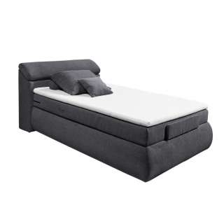 BOXSPRINGBETT Webstoff 120/200 cm INKL. Matratze, Topper, motorische Verstellbarkeit, Fernbedienung