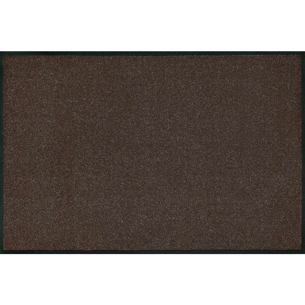 FUßMATTE 120/180 cm Uni Dunkelbraun