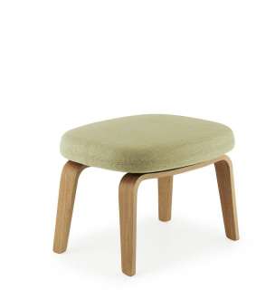 Normann Copenhagen - Era Hocker mit Holzgestell - Stoff Breeze Fusion 4804 - Eiche - indoor