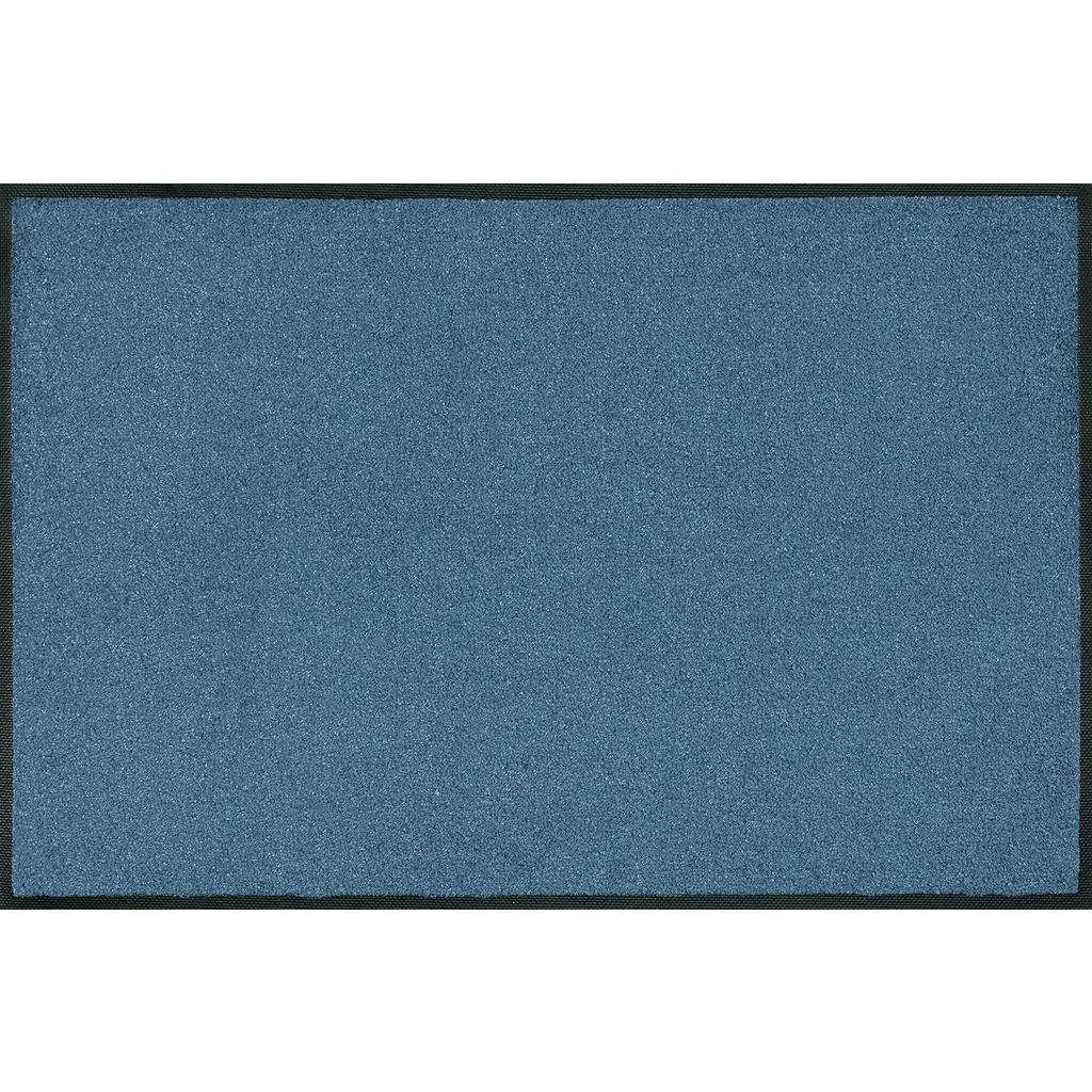 FUßMATTE 40/60 cm Uni Blau