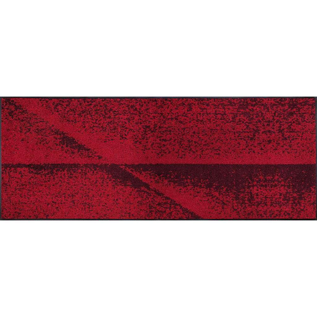 FUßMATTE 75/190 cm Graphik Rot
