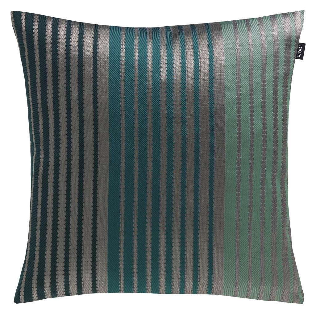 KISSENHÜLLE Graphitfarben, Petrol, Mintgrün 38/38 cm