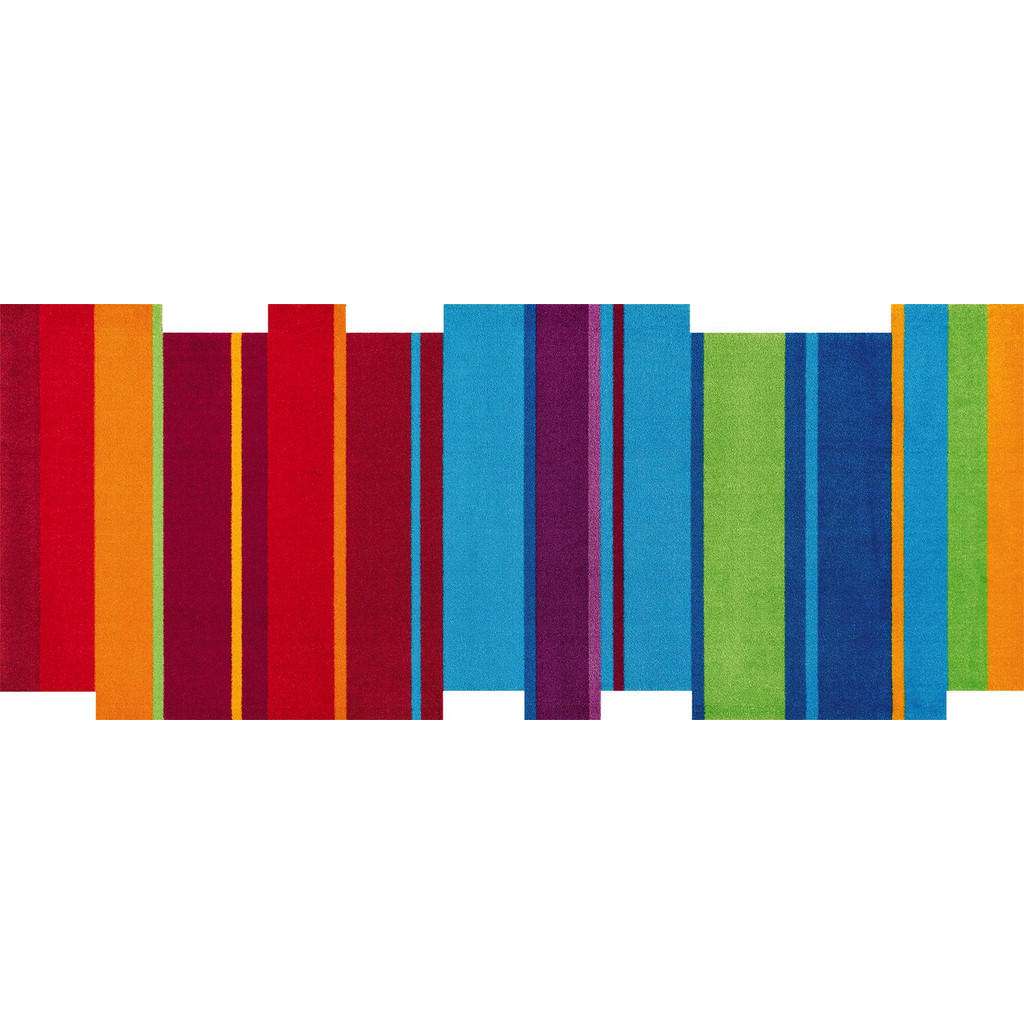 FUßMATTE 80/200 cm Graphik Multicolor