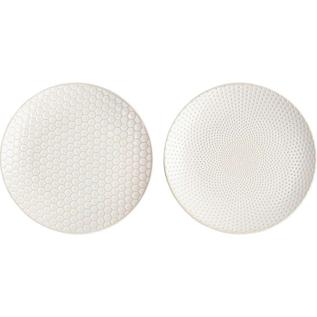 SPEISETELLERSET Steinzeug 2-teilig