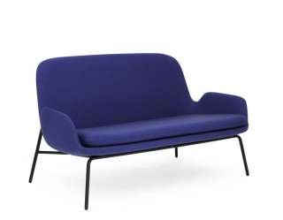 Normann Copenhagen - Era Sofa mit Stahlgestell - Stoff Fame Hybrid 2501 - Schwarz - indoor