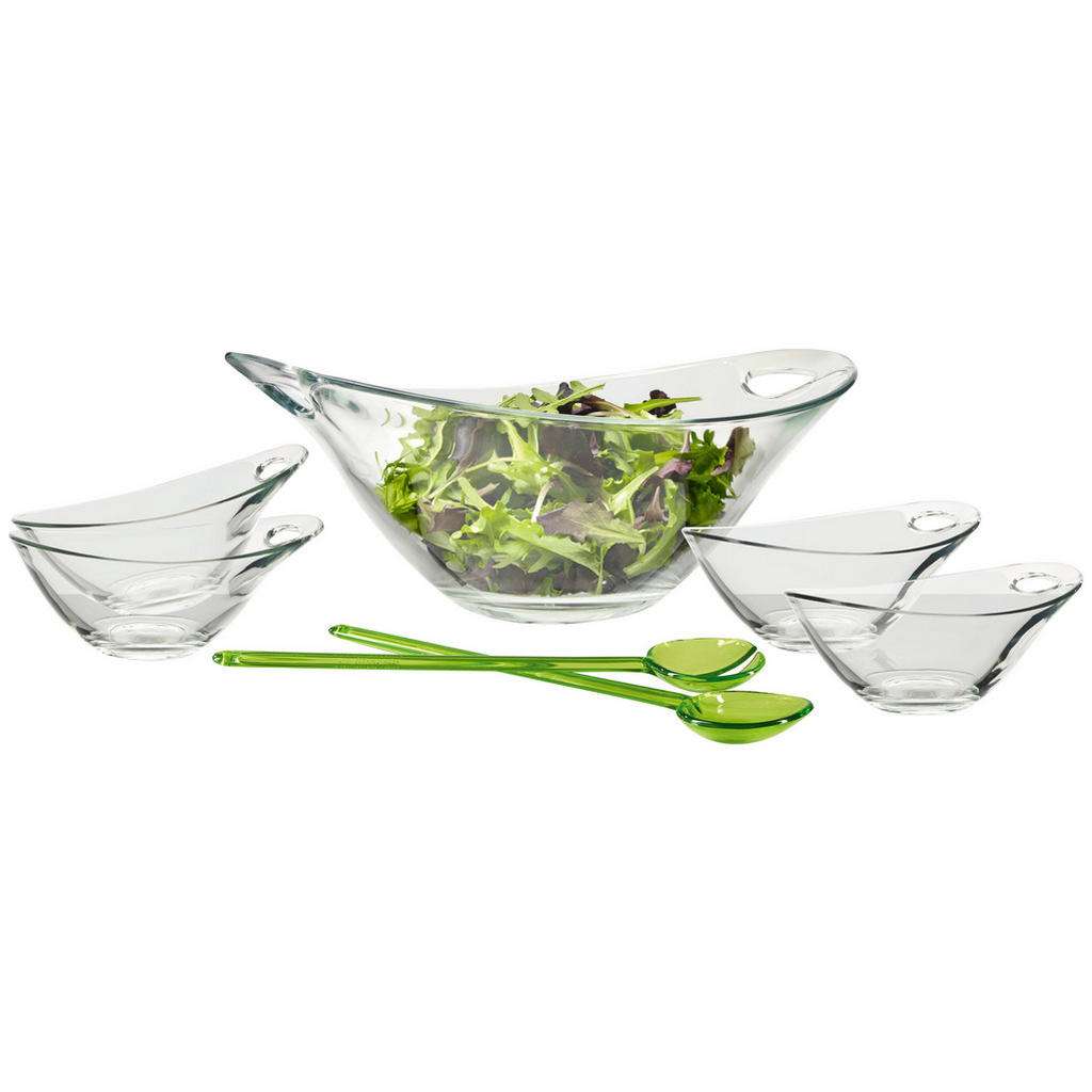 SCHÜSSELSET Kunststoff, Glas 6-teilig
