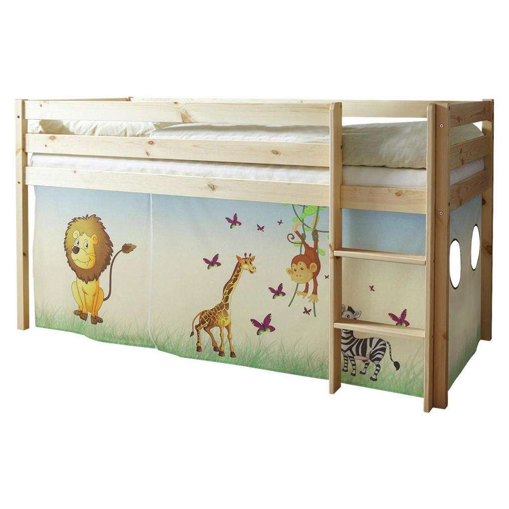 SPIELBETT Kiefer massiv 90/200 cm Multicolor, Kieferfarben