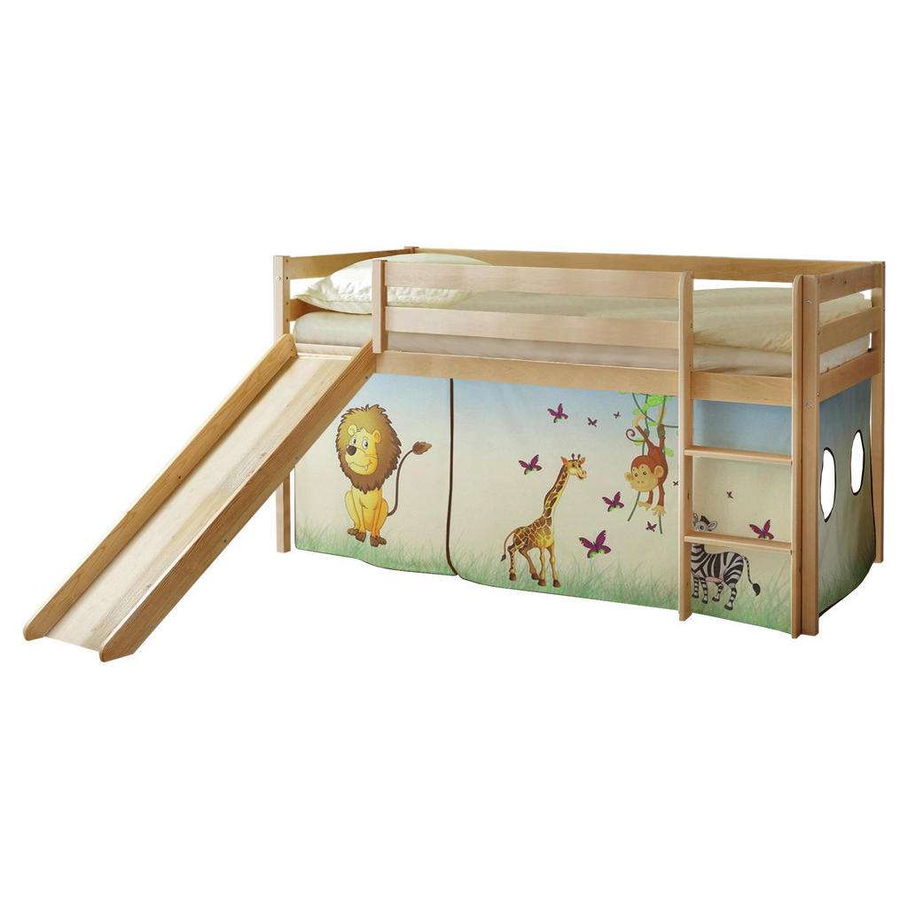 SPIELBETT Kiefer massiv 90/200 cm Multicolor, Kieferfarben