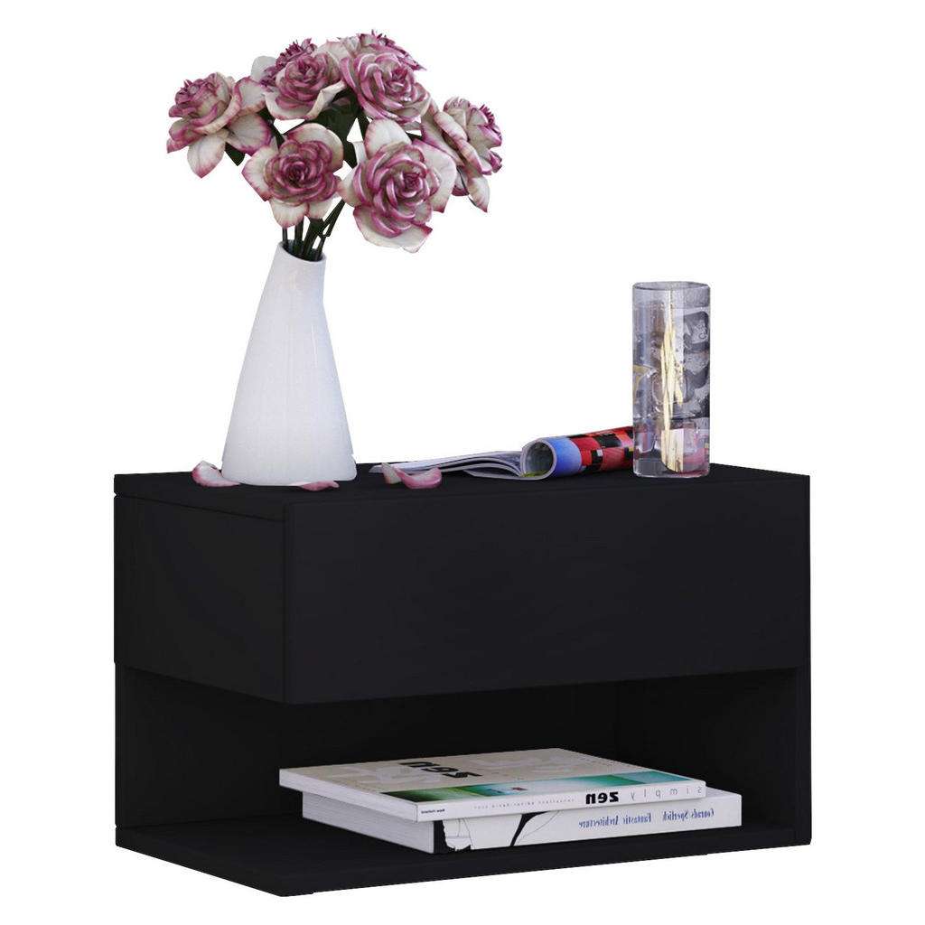 NACHTKÄSTCHEN Schwarz 46,3/29,5/30 cm