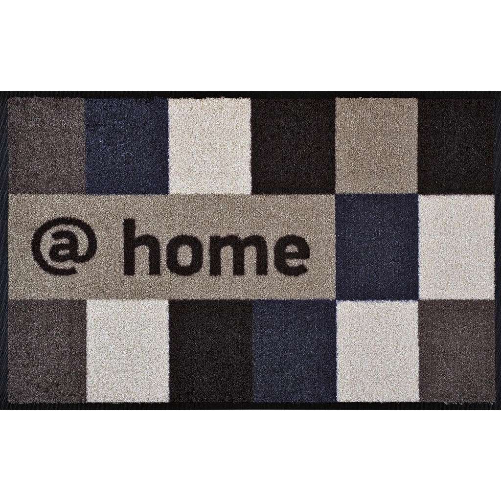 FUßMATTE 50/75 cm Graphik Braun, Grau