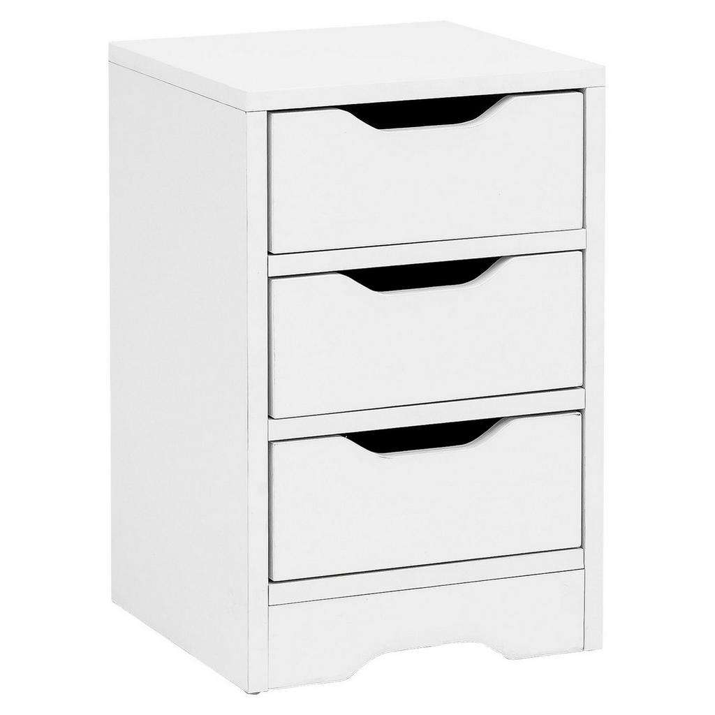 NACHTKÄSTCHEN Weiß 31/49/31 cm