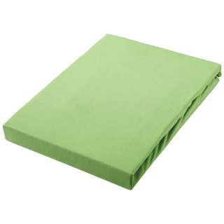 SPANNBETTTUCH Jersey Grün bügelfrei, für Wasserbetten geeignet