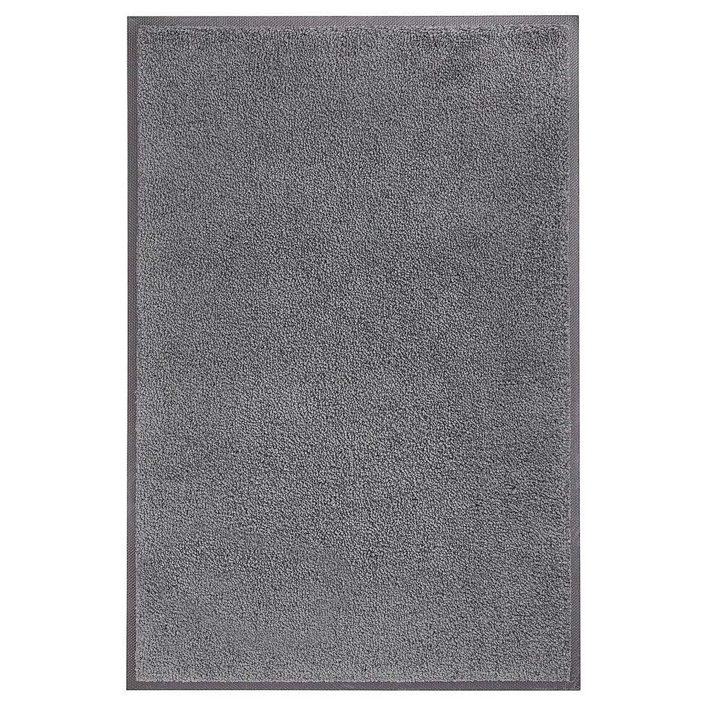 FUßMATTE 75/120 cm Uni Schwarz