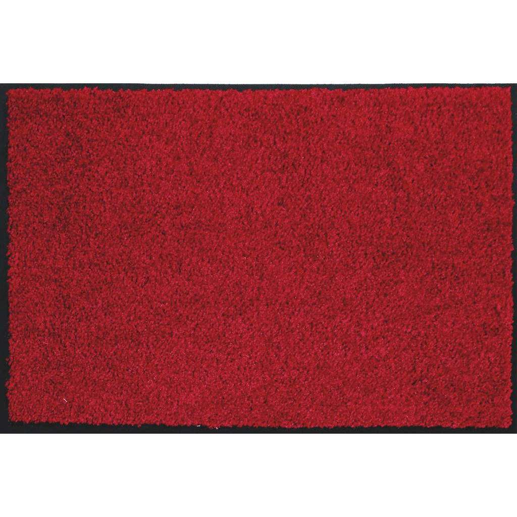 FUßMATTE 80/120 cm Uni Rot
