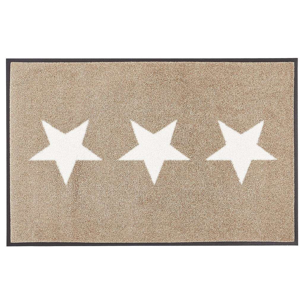 FUßMATTE 40/60 cm Weiß, Sandfarben