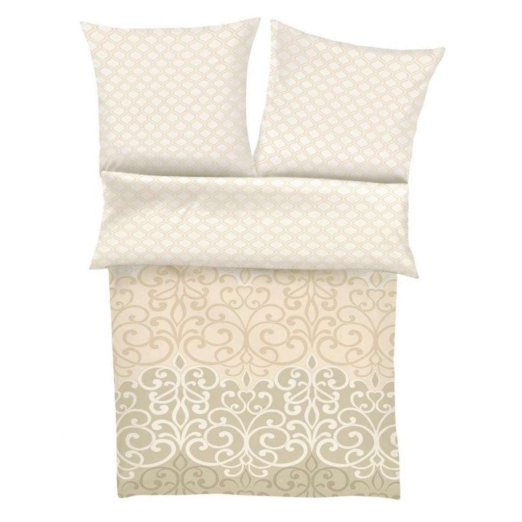 BETTWÄSCHE Flanell Champagner 135/200 cm