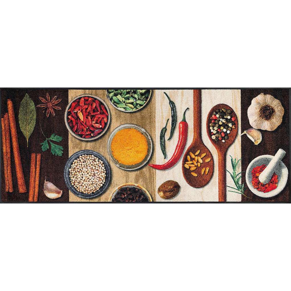 FUßMATTE 75/190 cm Graphik Multicolor, Naturfarben