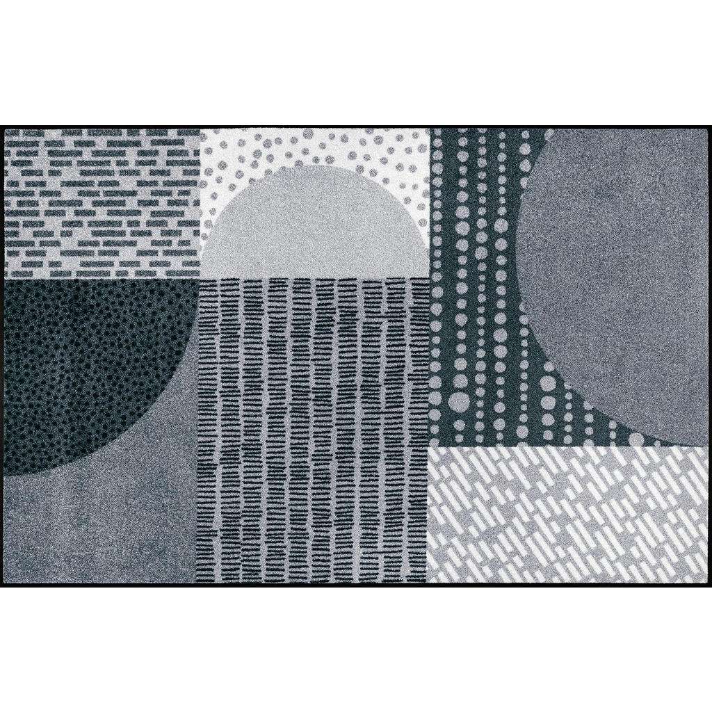 FUßMATTE 115/175 cm Graphik Grau, Hellgrau