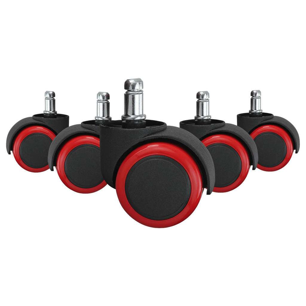 DREHSTUHLROLLE Rot, Schwarz