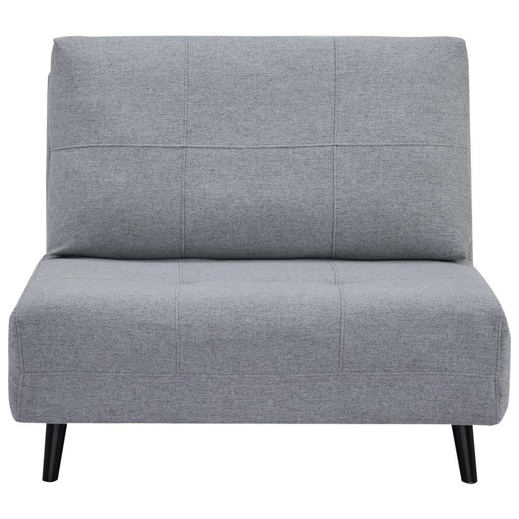 SCHLAFSESSEL Webstoff Hellgrau