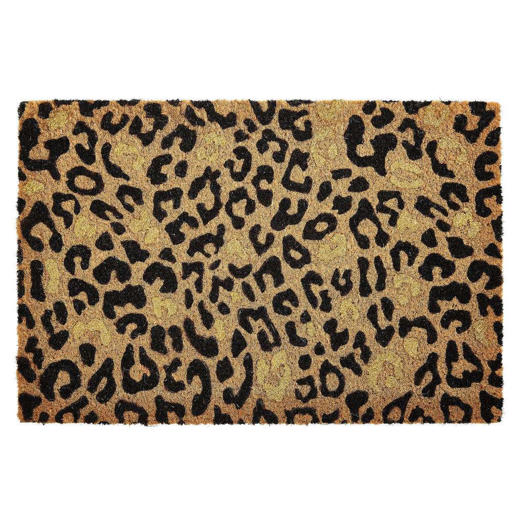 FUßMATTE 40/60 cm Schwarz, Goldfarben