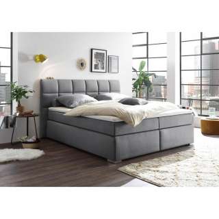BOXSPRINGBETT Webstoff 160/200 cm INKL. Matratze, Topper