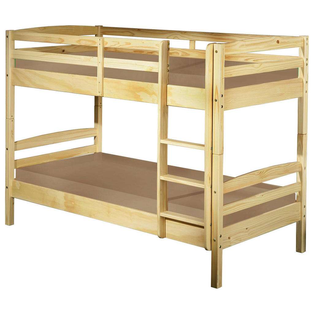ETAGENBETT Kiefer massiv Naturfarben