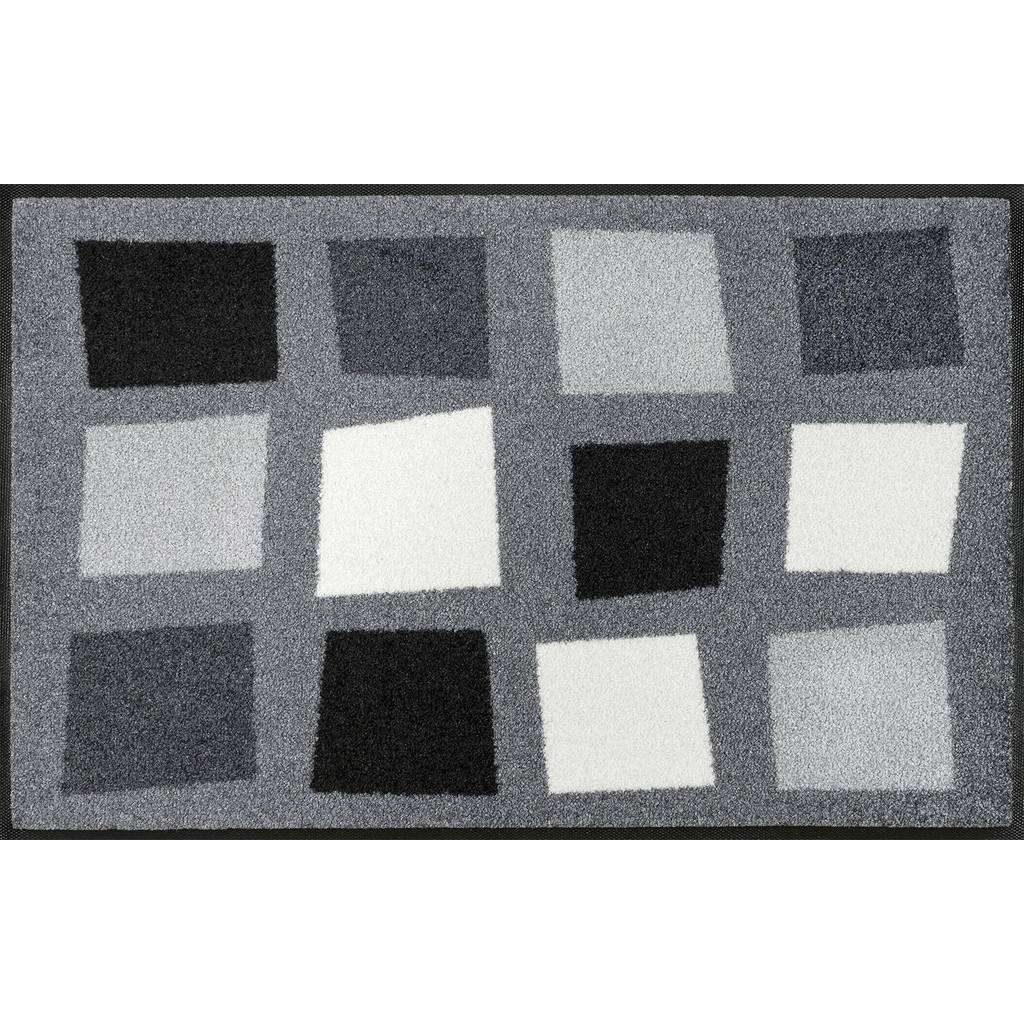 FUßMATTE 50/75 cm Graphik Grau