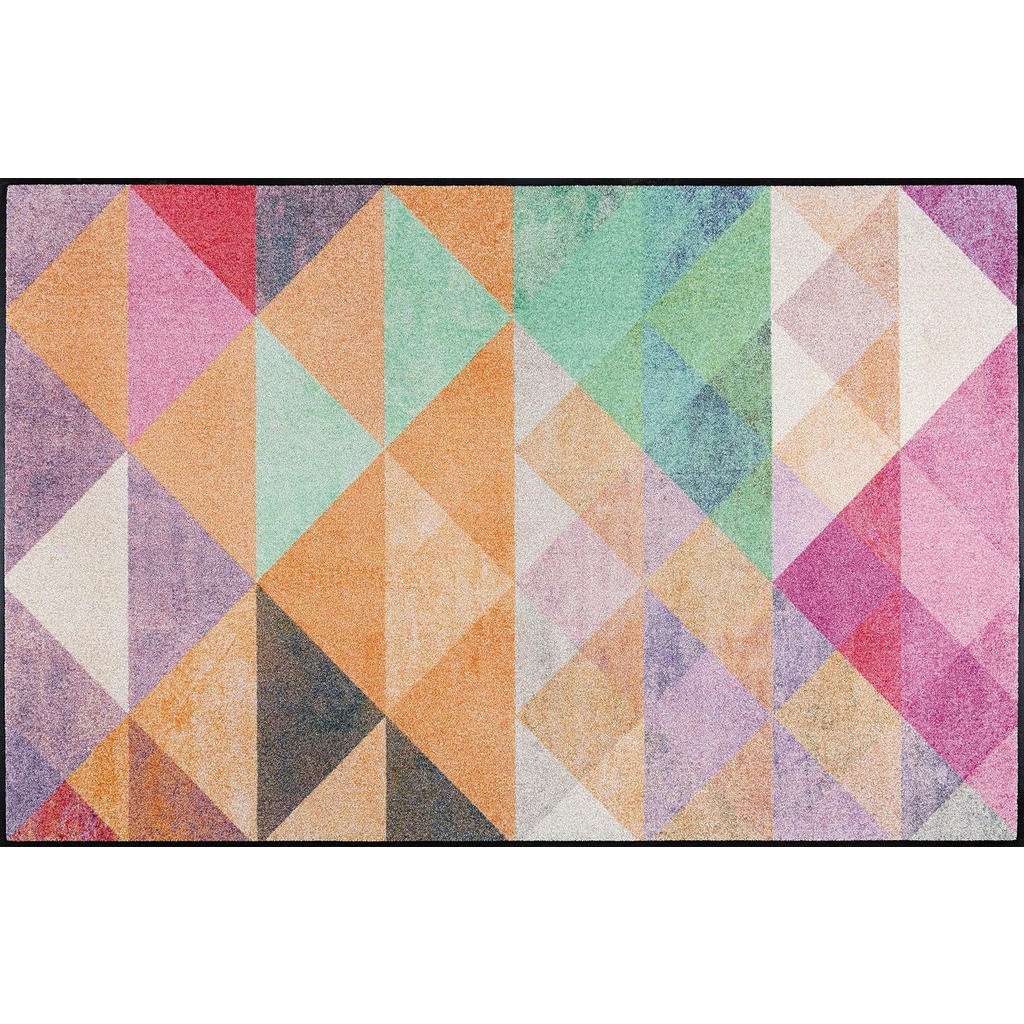 FUßMATTE 115/175 cm Graphik Multicolor