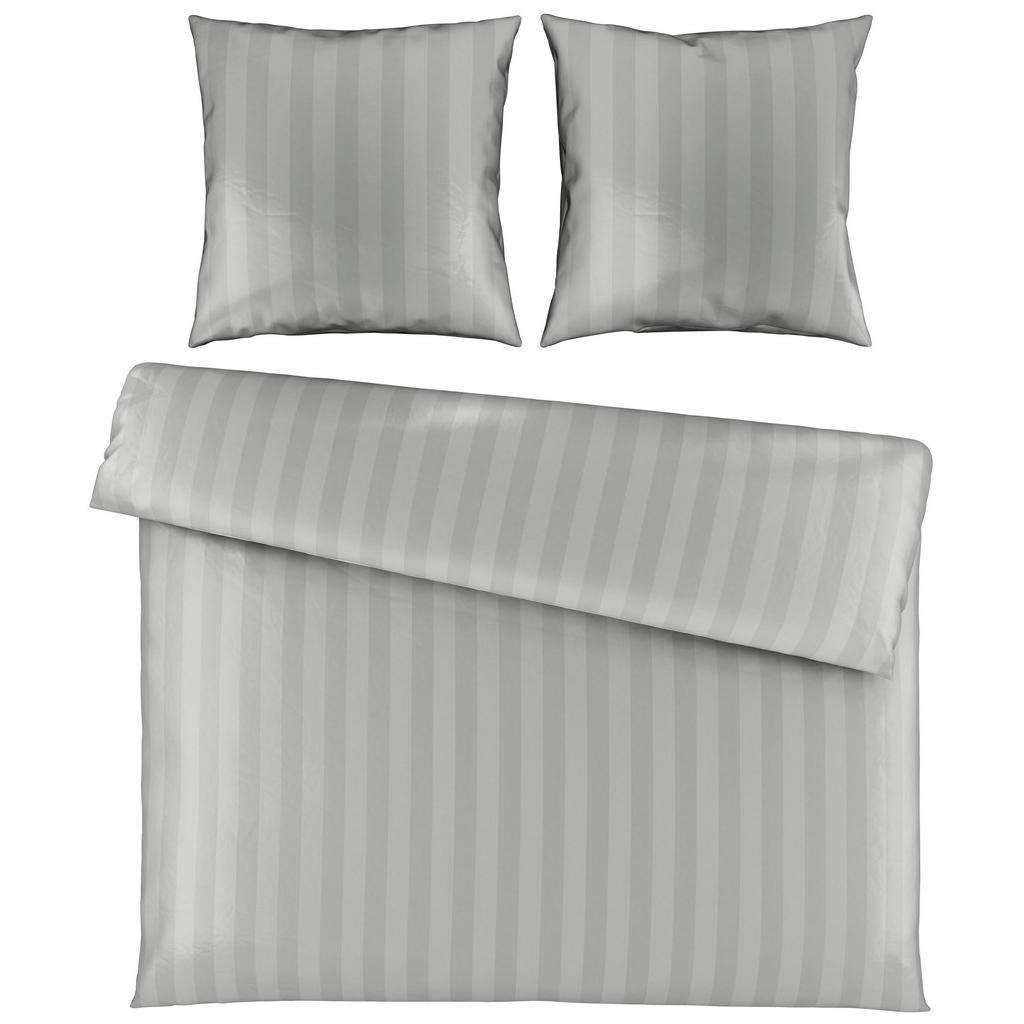 BETTWÄSCHE Satin Silberfarben 135/200 cm